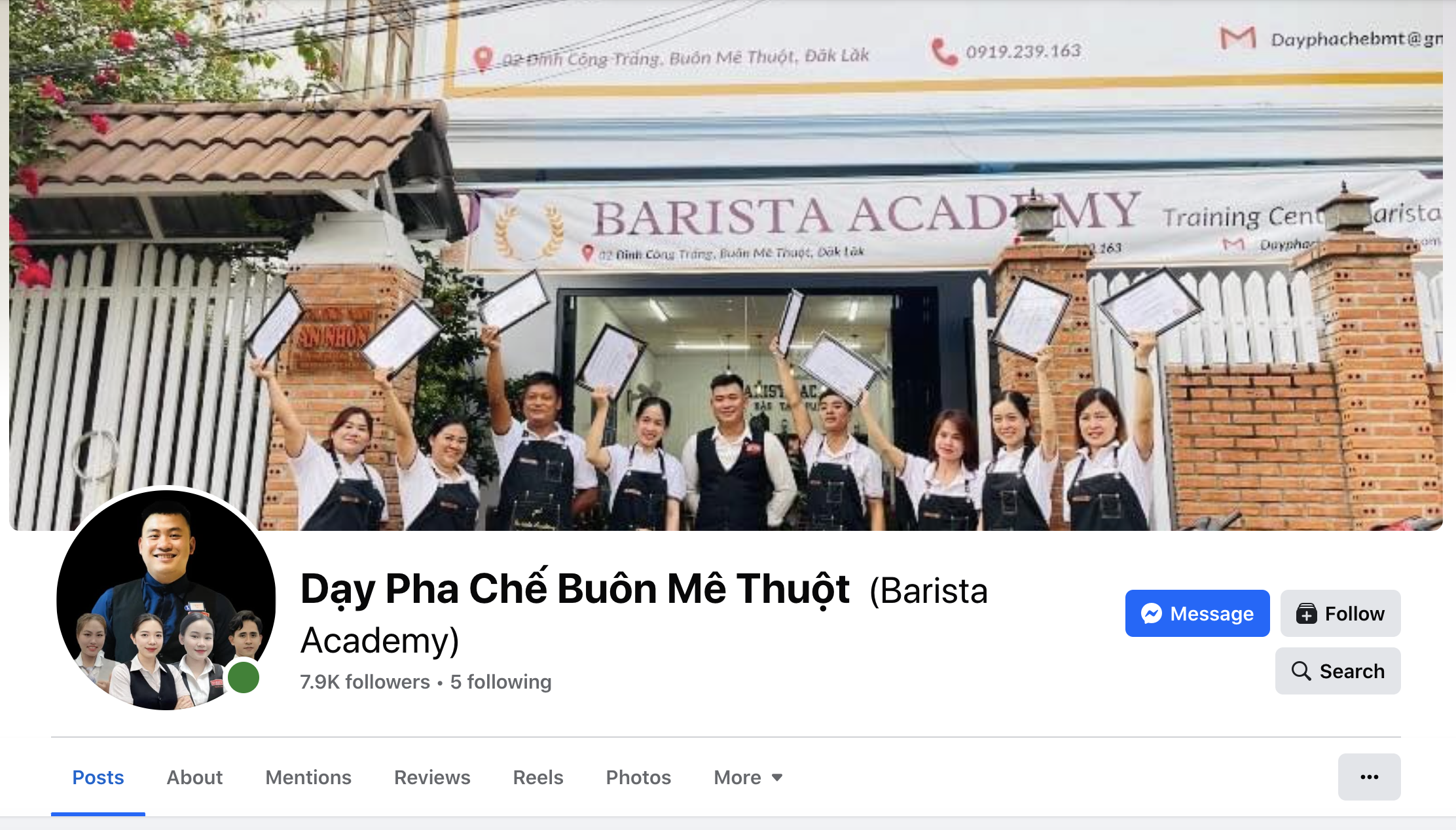 trung tâm dạy pha chế