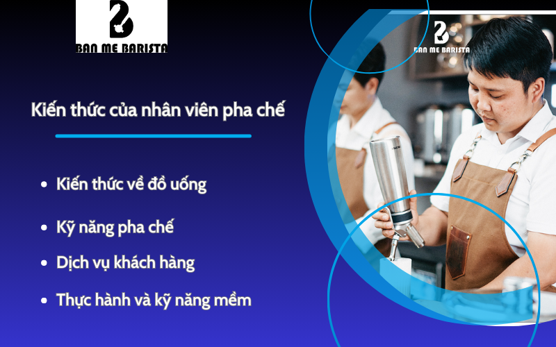 Kiến thức của nhân viên pha chế