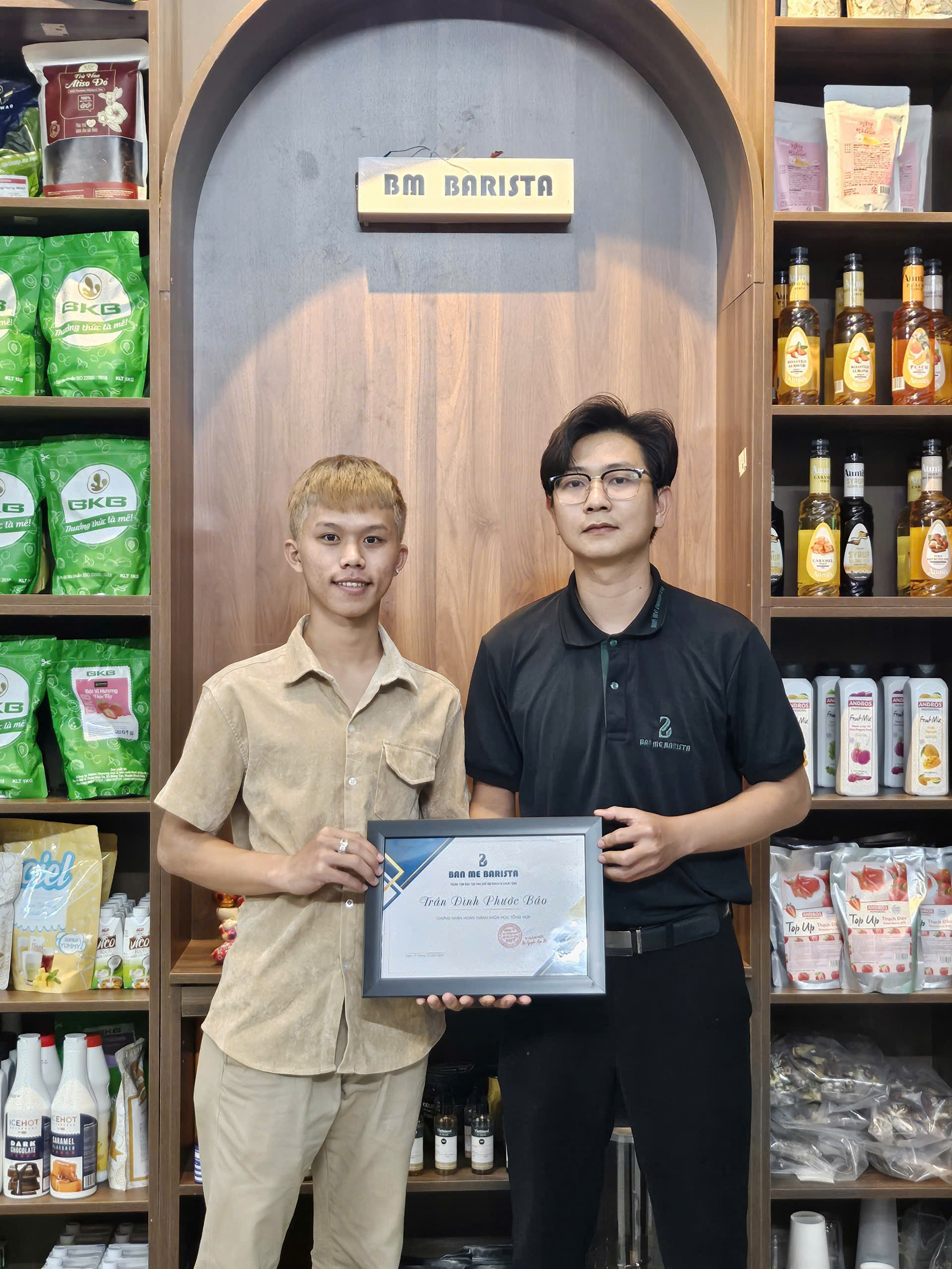 ban mê barista dạy pha chế cà phê